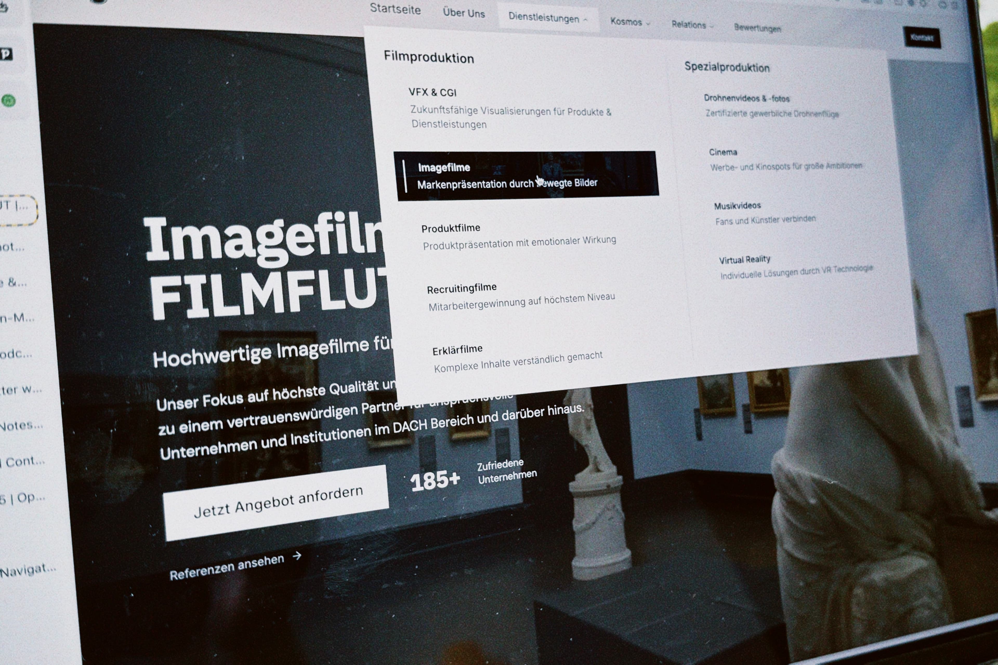 Filmflut Website Hero