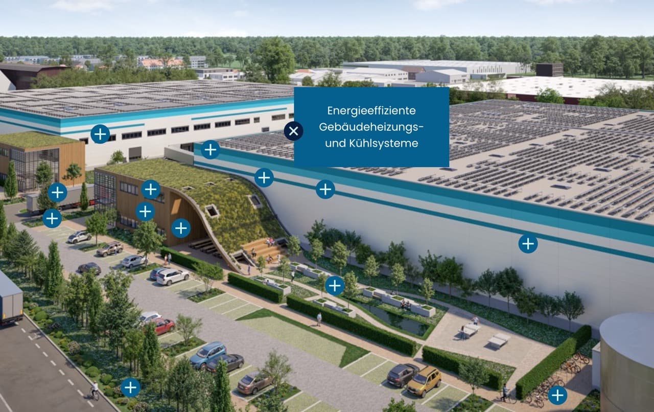 Interaktive Features der Trammell Crow Company Plattform