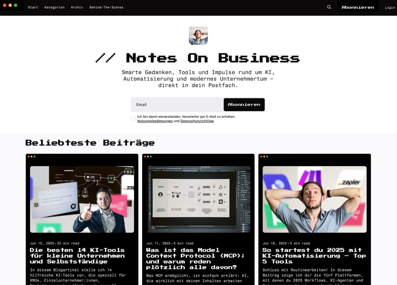 Notes on Business Newsletter